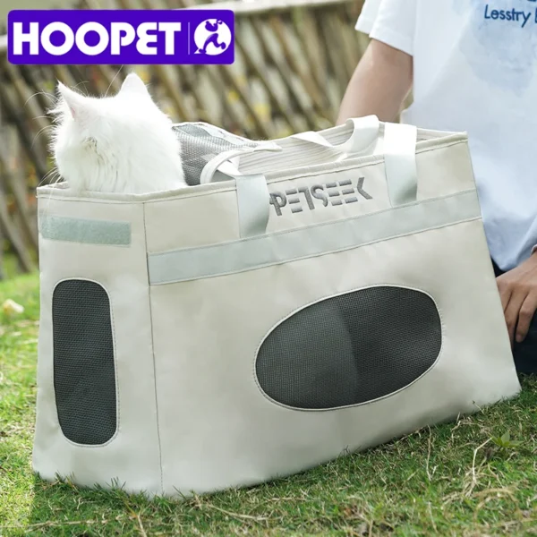 HOOPET Space Capsule Cat Backpack – Large-Capacity Travel Carrier for Cats, Portable Summer & Winter Pet Bag
