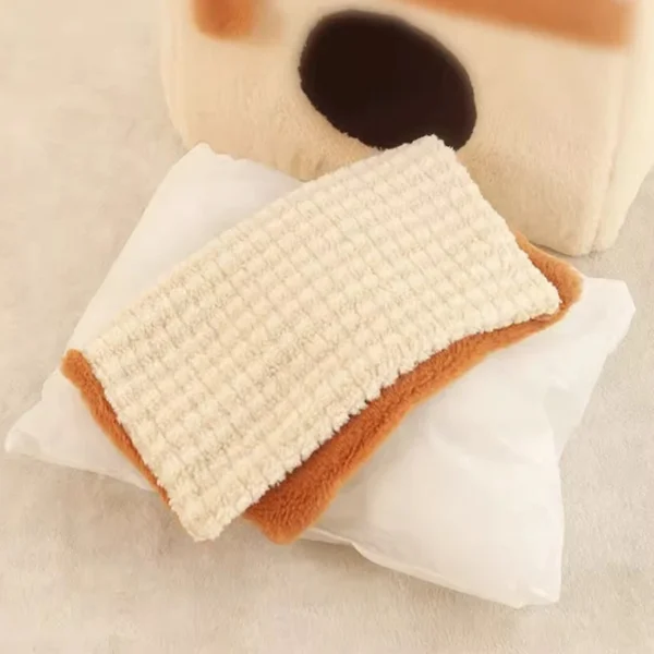 Winter Warm Cat Cave Bed – Soft Pet House & Mat for Cats and Small Dogs, Cozy Deep Sleep Nest