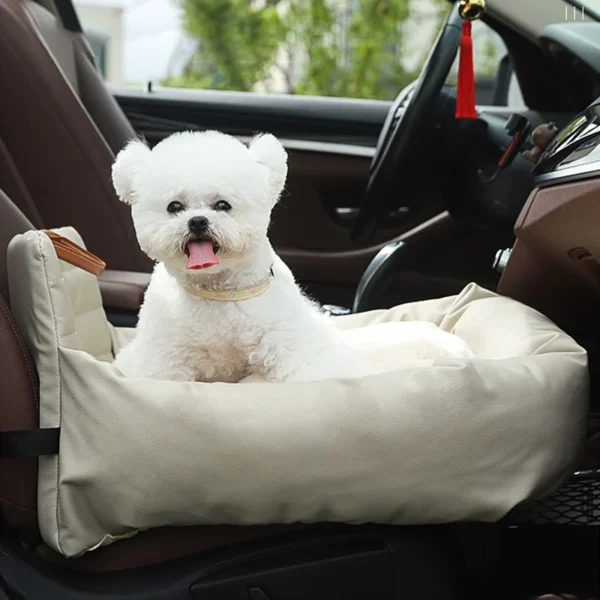Car Safety Pet Seat – Removable Travel Bed Pad & Kennel for Dogs and Cats, Washable Transport Cover for Car Trips