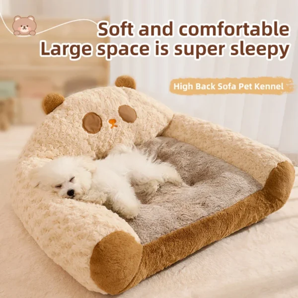 Modern Plush Pet Sofa Bed – Thick, Warm, and Cozy Kennel for Dogs and Cats | Luxury Indoor Sleeping Nest