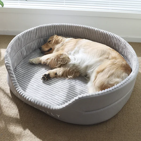 Soft Dog Bed for Medium & Large Dogs – Warm Pet Cushion Kennel House, S to XL Sizes