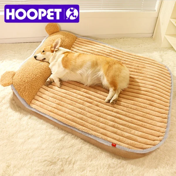 Warm Pet Bed Mat – Soft Padded Winter Cushion for Dogs & Cats, Removable Mattress Kennel Blanket