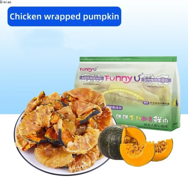 Natural Pet Jerky Treats – Chicken, Duck, Fruit & Veg Mix (250g)
