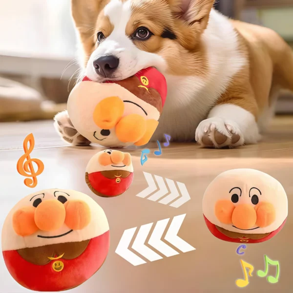 Rechargeable Interactive Dog Toy – Plush Jumping Ball Puzzle for Training & Fun