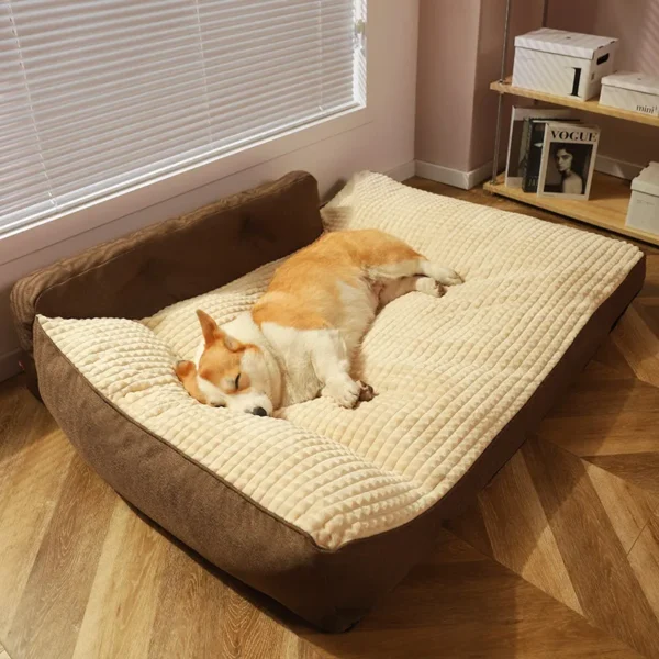 Cozy Pet Sleeping Bed – Warm Nest Mat for Cats and Medium to Large Dogs, Soft Cushion Kennel Pad