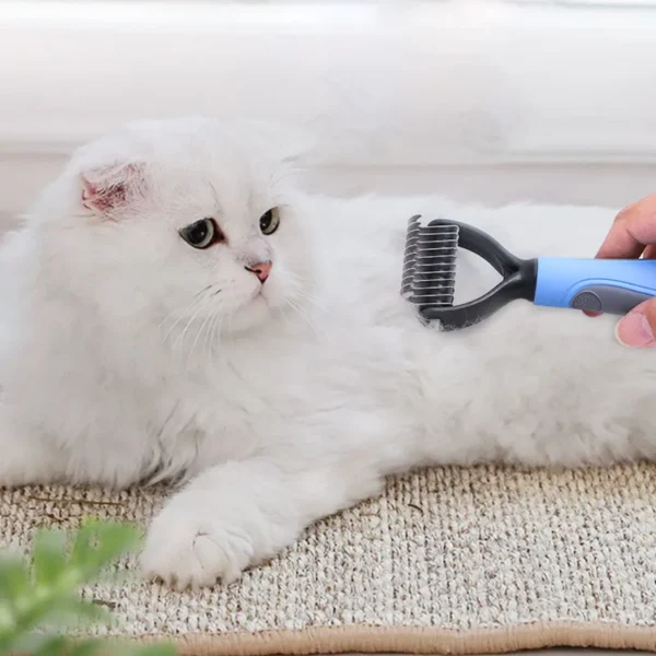HOOPET Pet Hair Removal Comb – Grooming & Shedding Tool for Dogs & Cats, Knot Cutter & Fur Trimmer