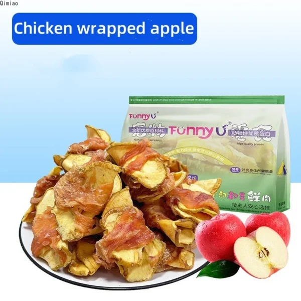 Natural Pet Jerky Treats – Chicken, Duck, Fruit & Veg Mix (250g)