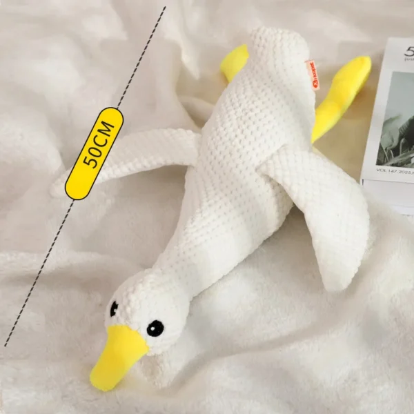 HOOPET Plush Duck Dog Toy – Durable Squeaky Chew Toy for Teething & Interactive Play
