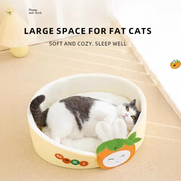 All-Season Large Cat Bed – Summer Cooling Nest, Kitten Sofa Kennel, Universal Pet Sleeping Mat