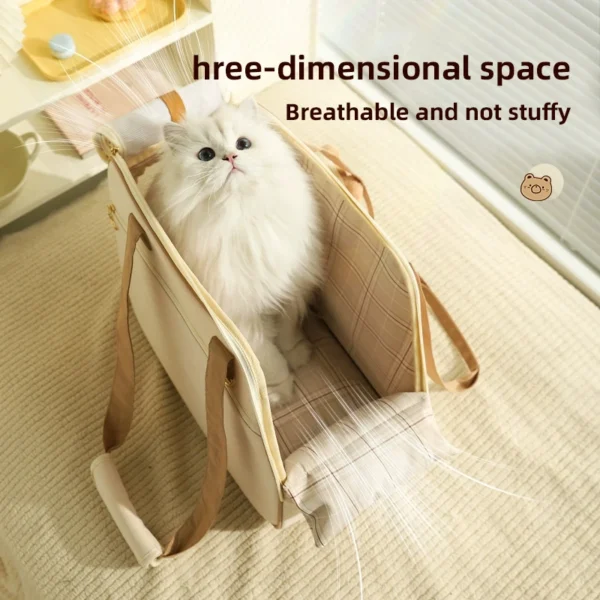 HOOPET 3-in-1 Foldable Pet Carrier – Ventilated Cat & Small Dog Travel Bag with Backpack, Handheld & Shoulder Modes