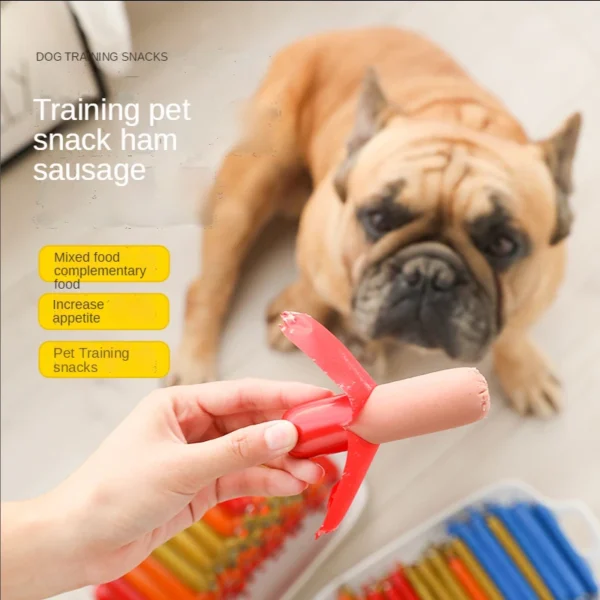 Dog & Puppy Ham Sausages – Training Treats for Dogs & Cats